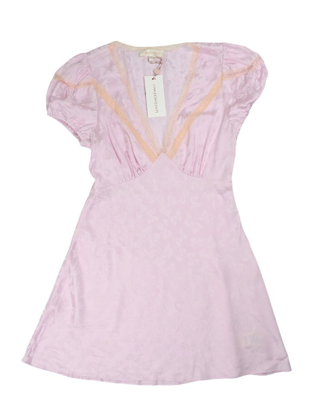 LoveShackFancy Sylara Dress in Orchid Ice